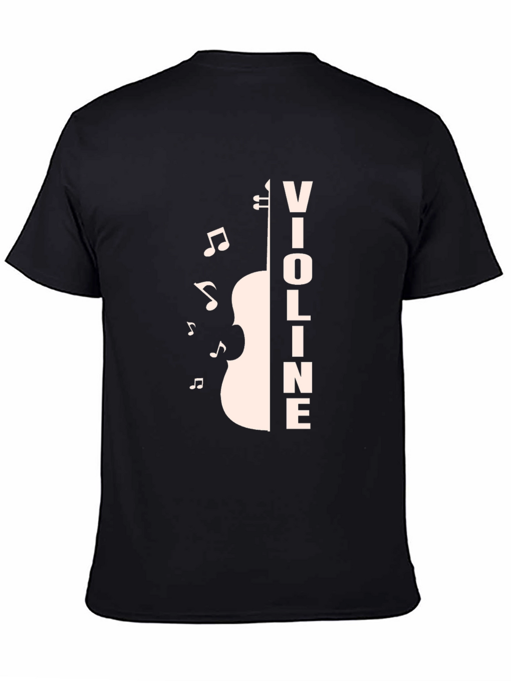 Violin Music T-Shirt - Black