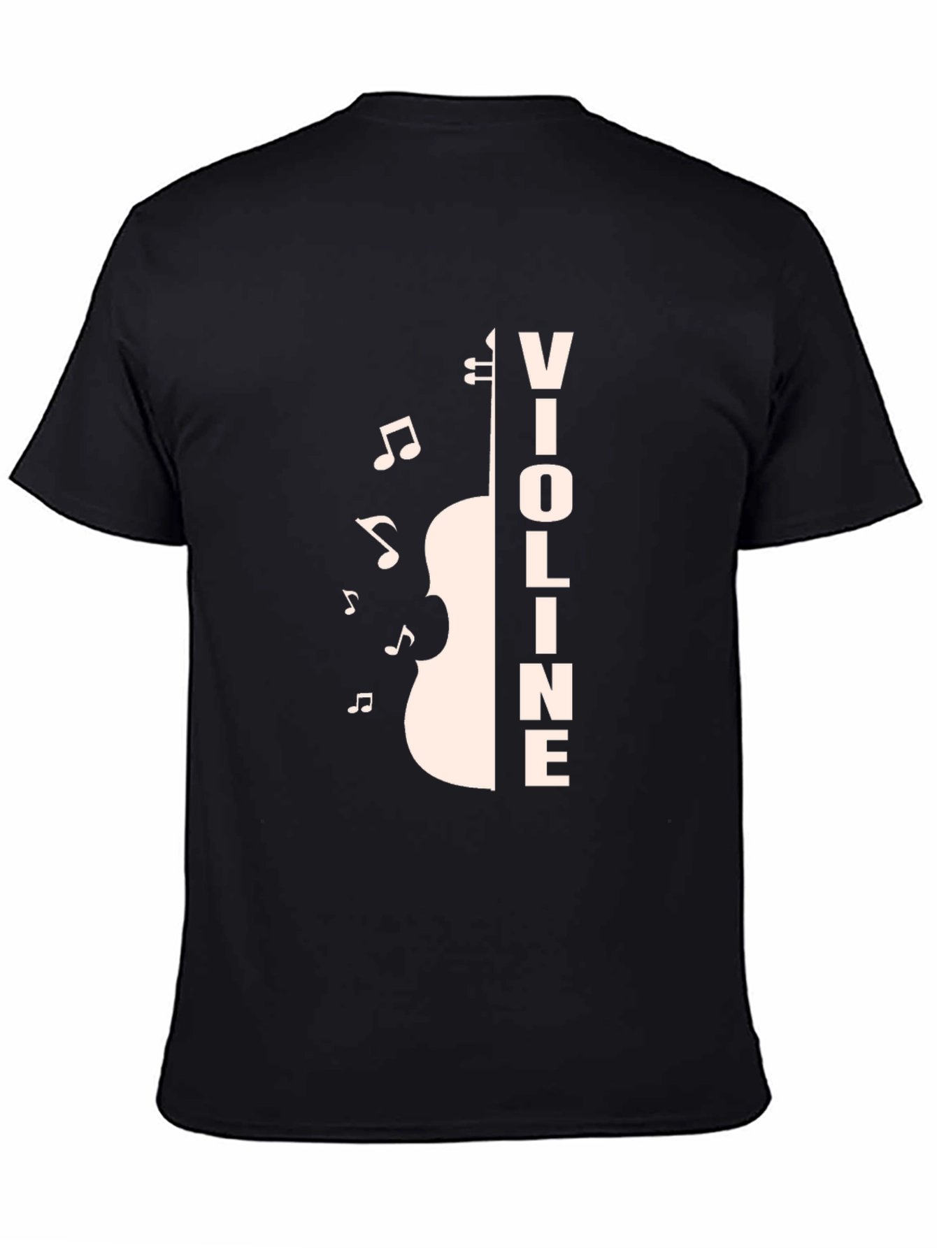 Violin Music T-Shirt - Black