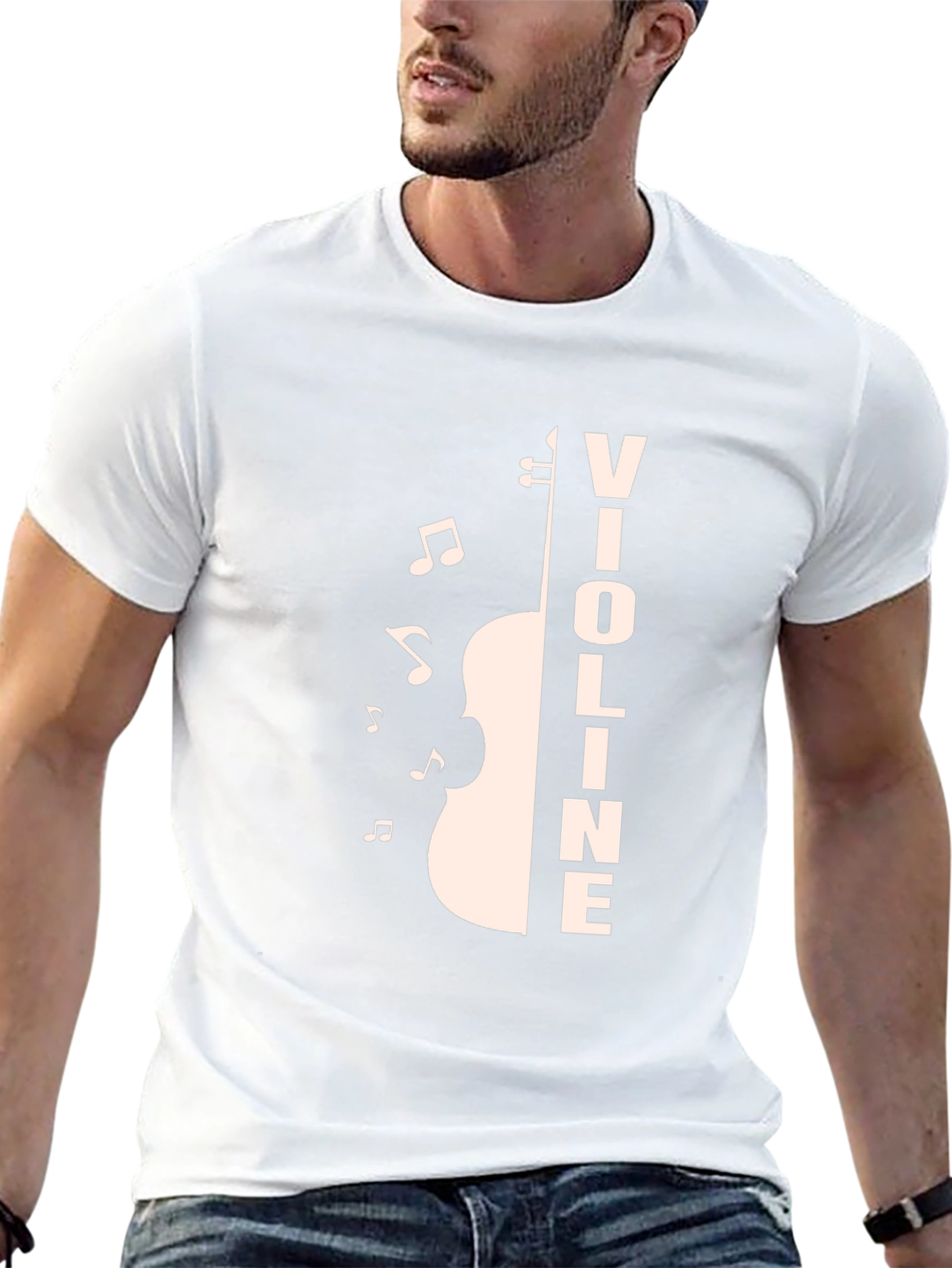 Violin Music T-Shirt - Black