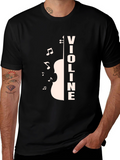 Violin Music T-Shirt - Black
