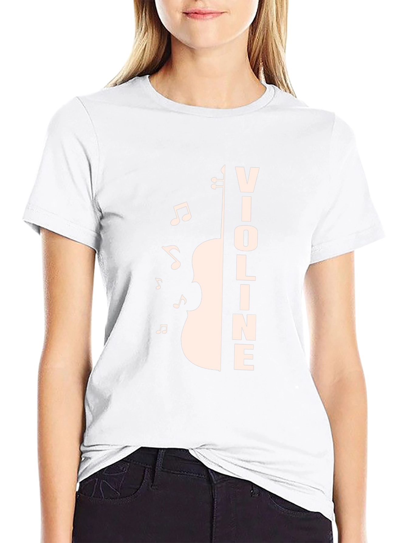 Violin Music T-Shirt - Black