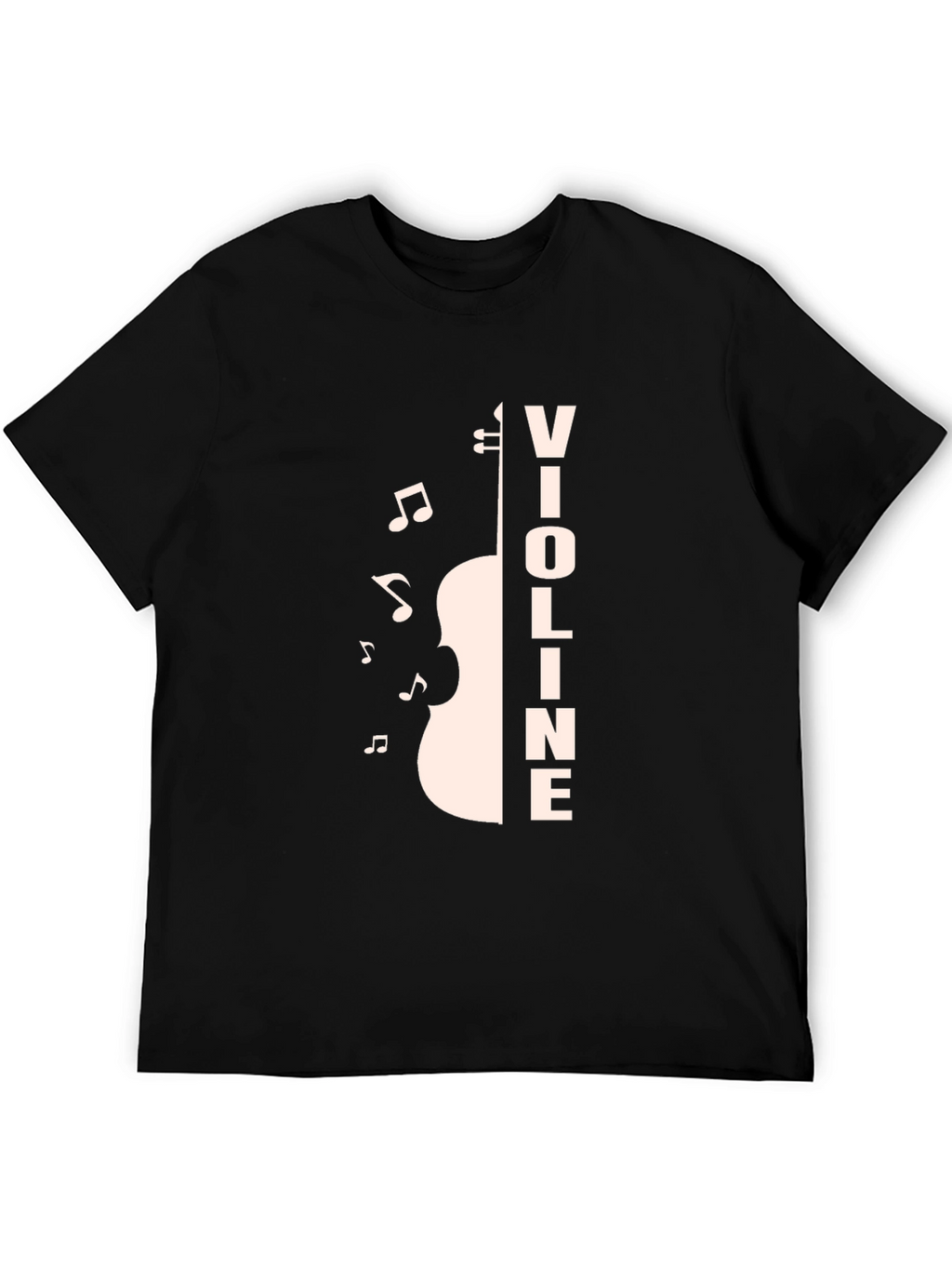 Violin Music T-Shirt - Black