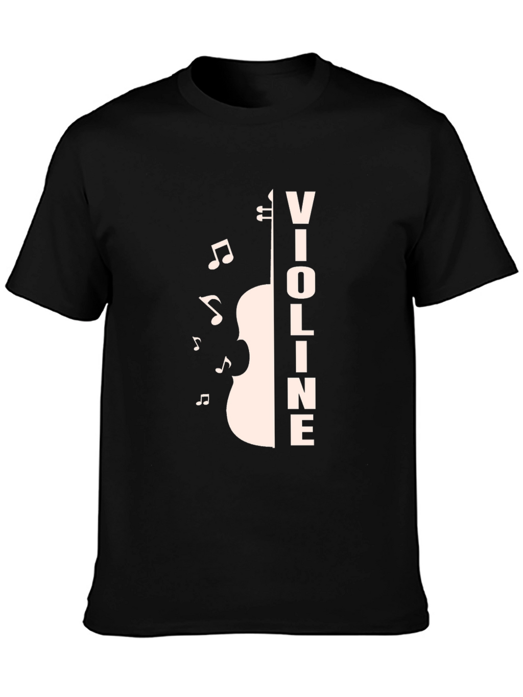 Violin Music T-Shirt - Black