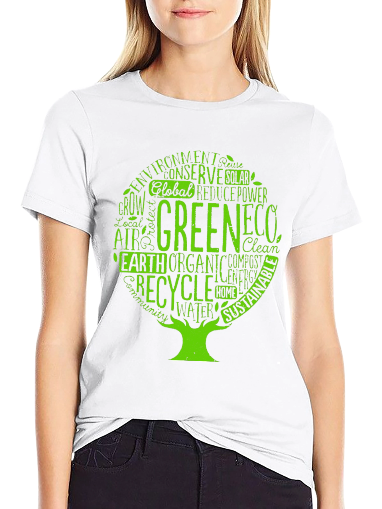 Eco-Friendly Tree Graphic T-Shirt