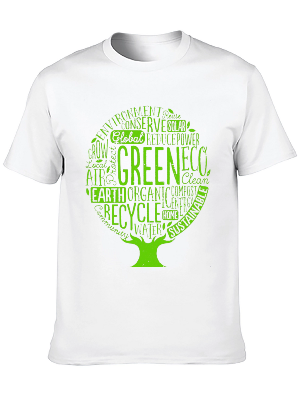 Eco-Friendly Tree Graphic T-Shirt
