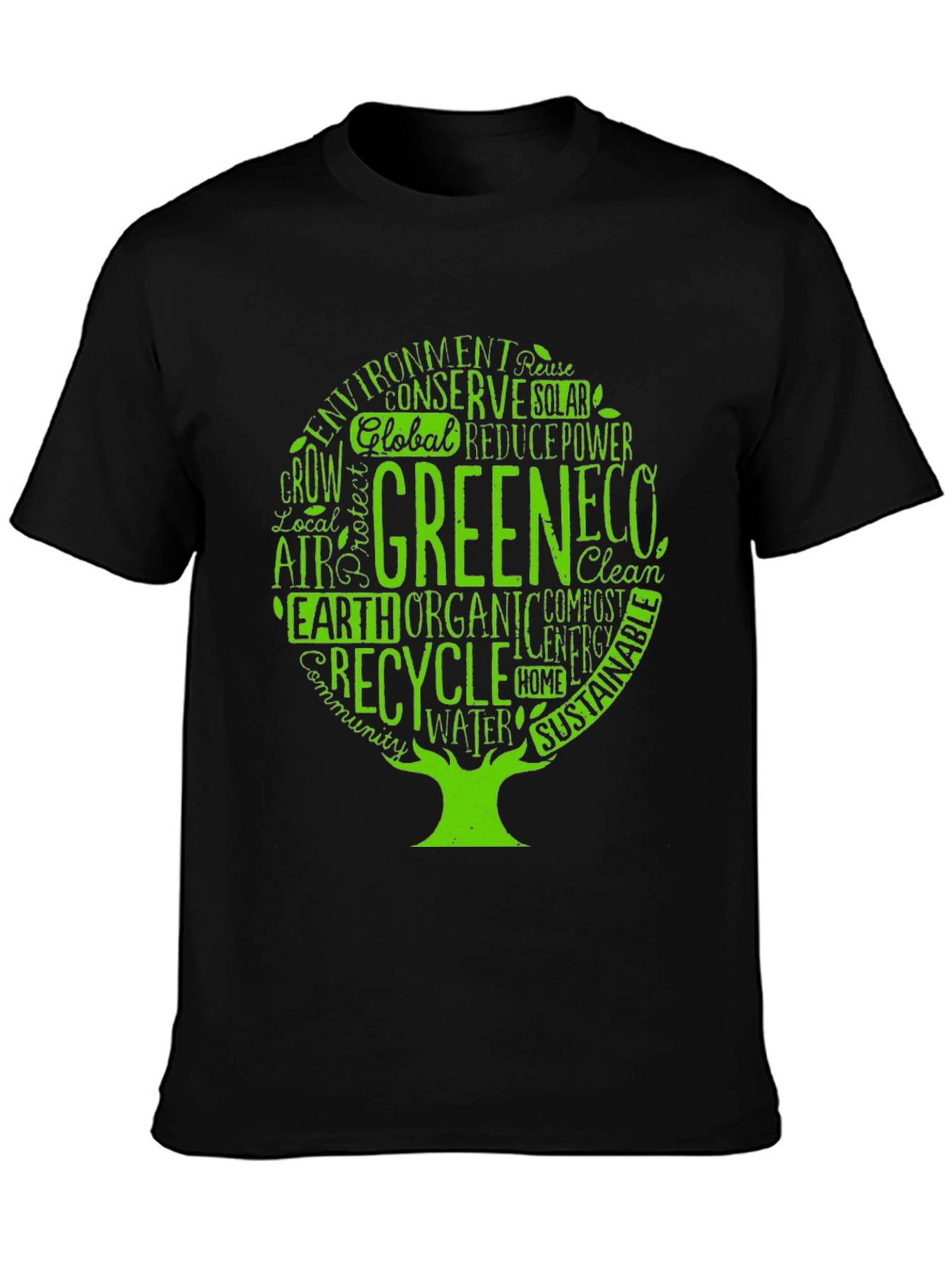 Eco-Friendly Tree Graphic T-Shirt