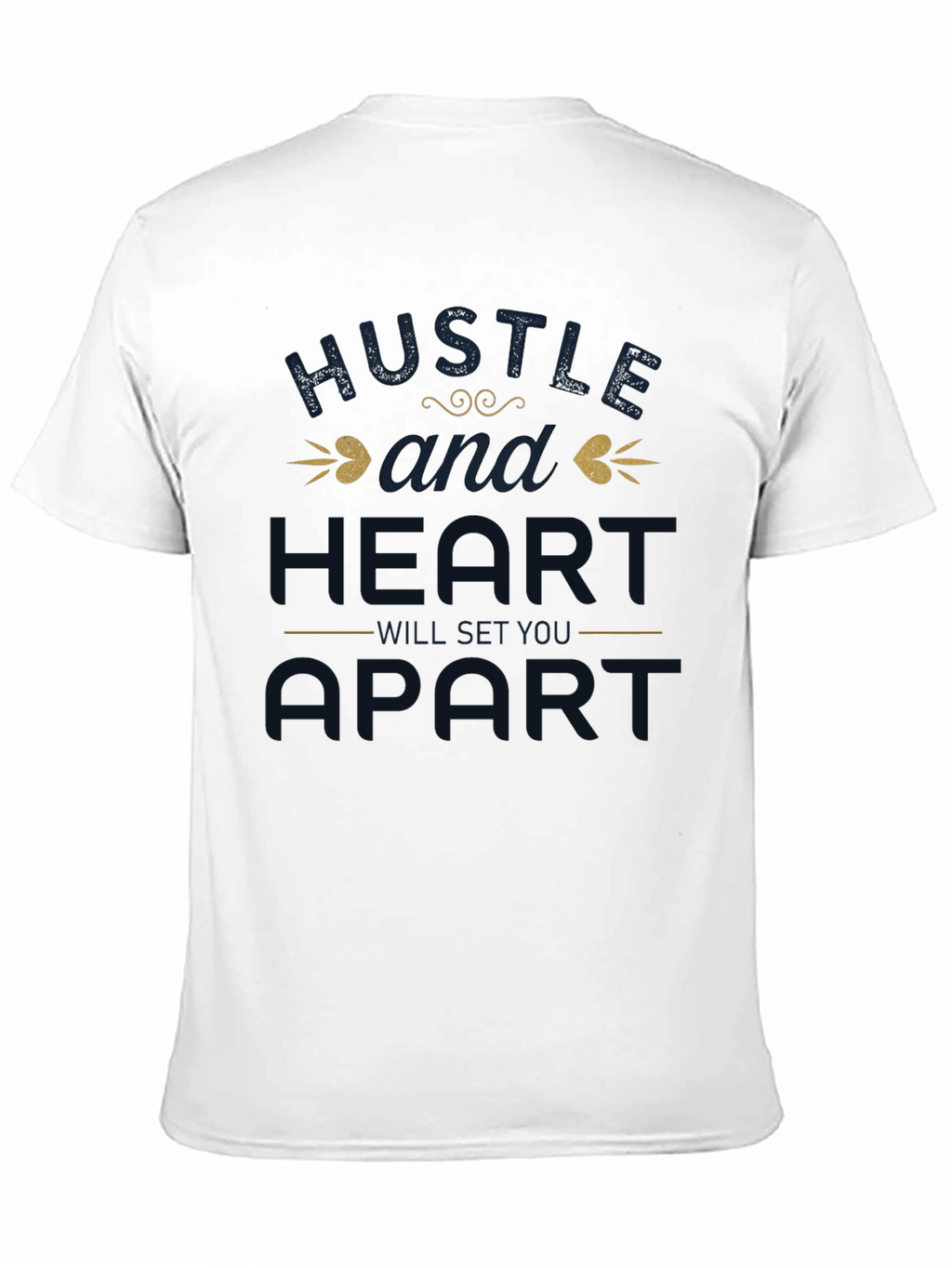 Hustle & Heart Graphic Tee - Motivational Shirt