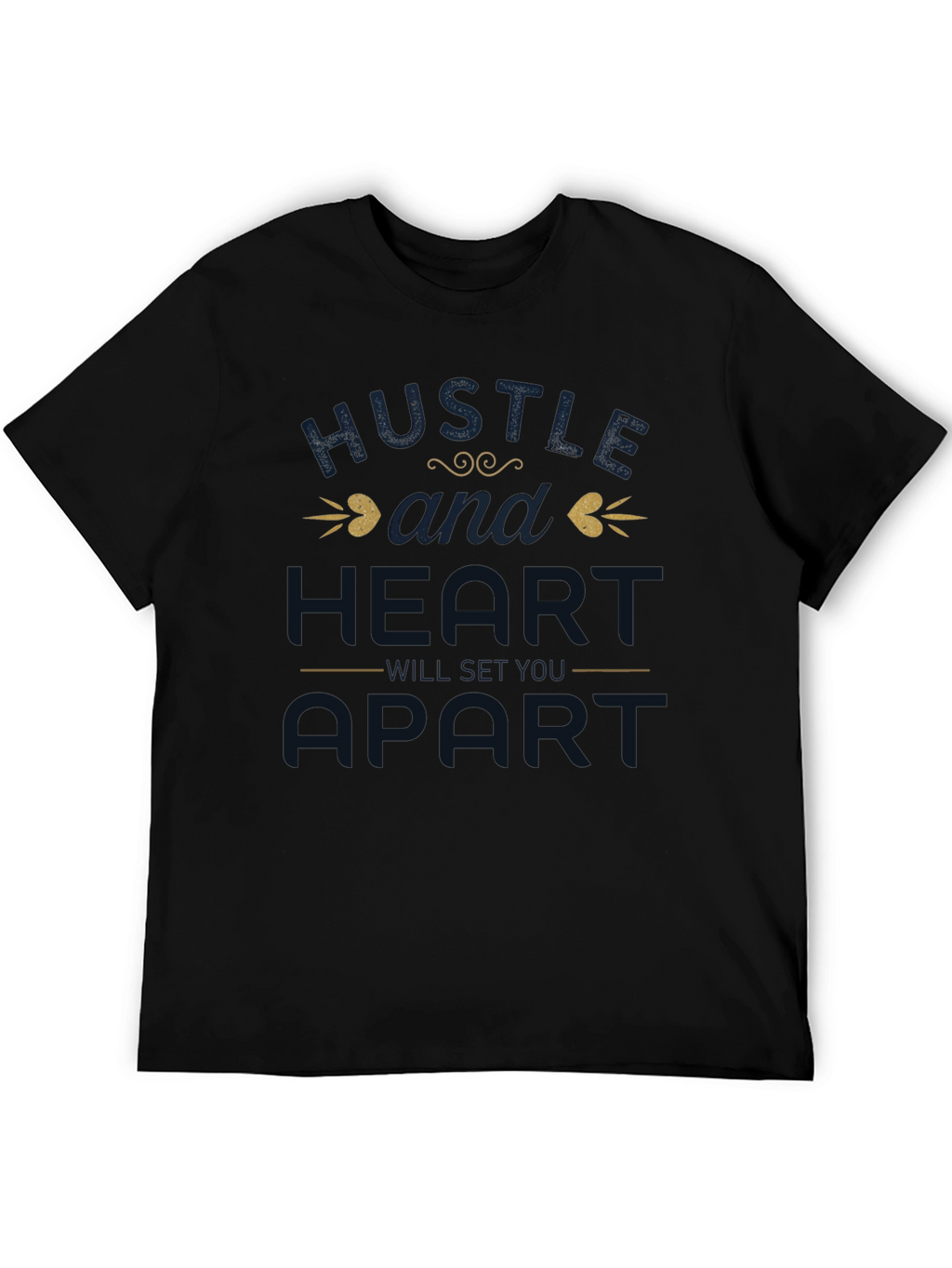 Hustle & Heart Graphic Tee - Motivational Shirt