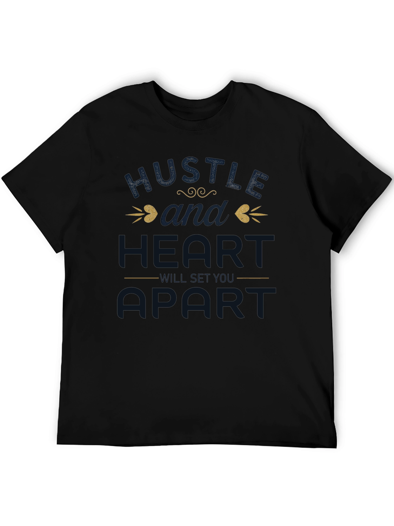 Hustle & Heart Graphic Tee - Motivational Shirt