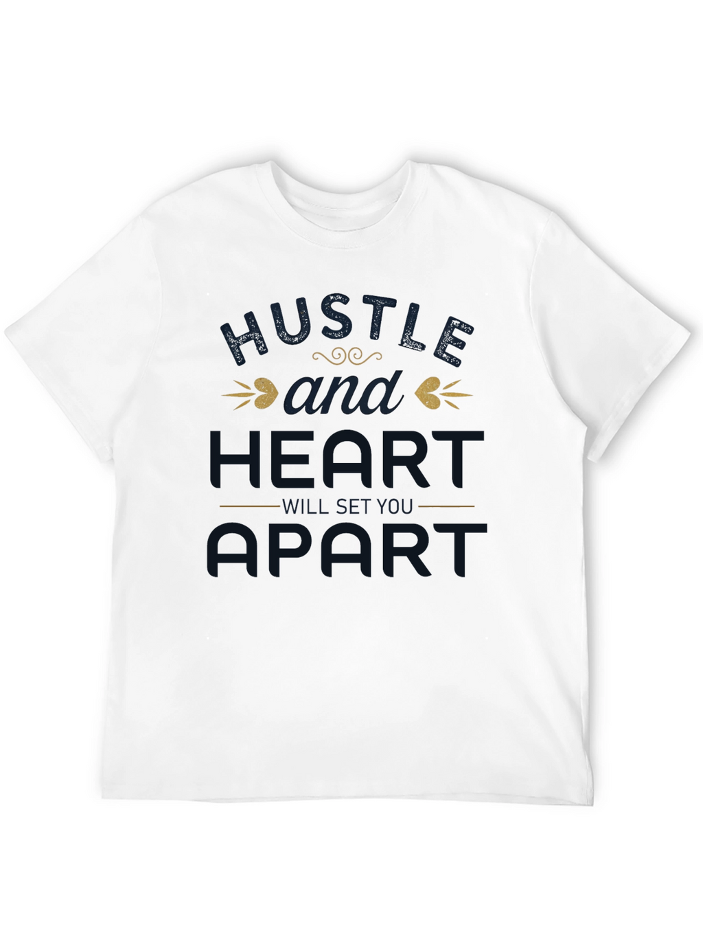 Hustle & Heart Graphic Tee - Motivational Shirt