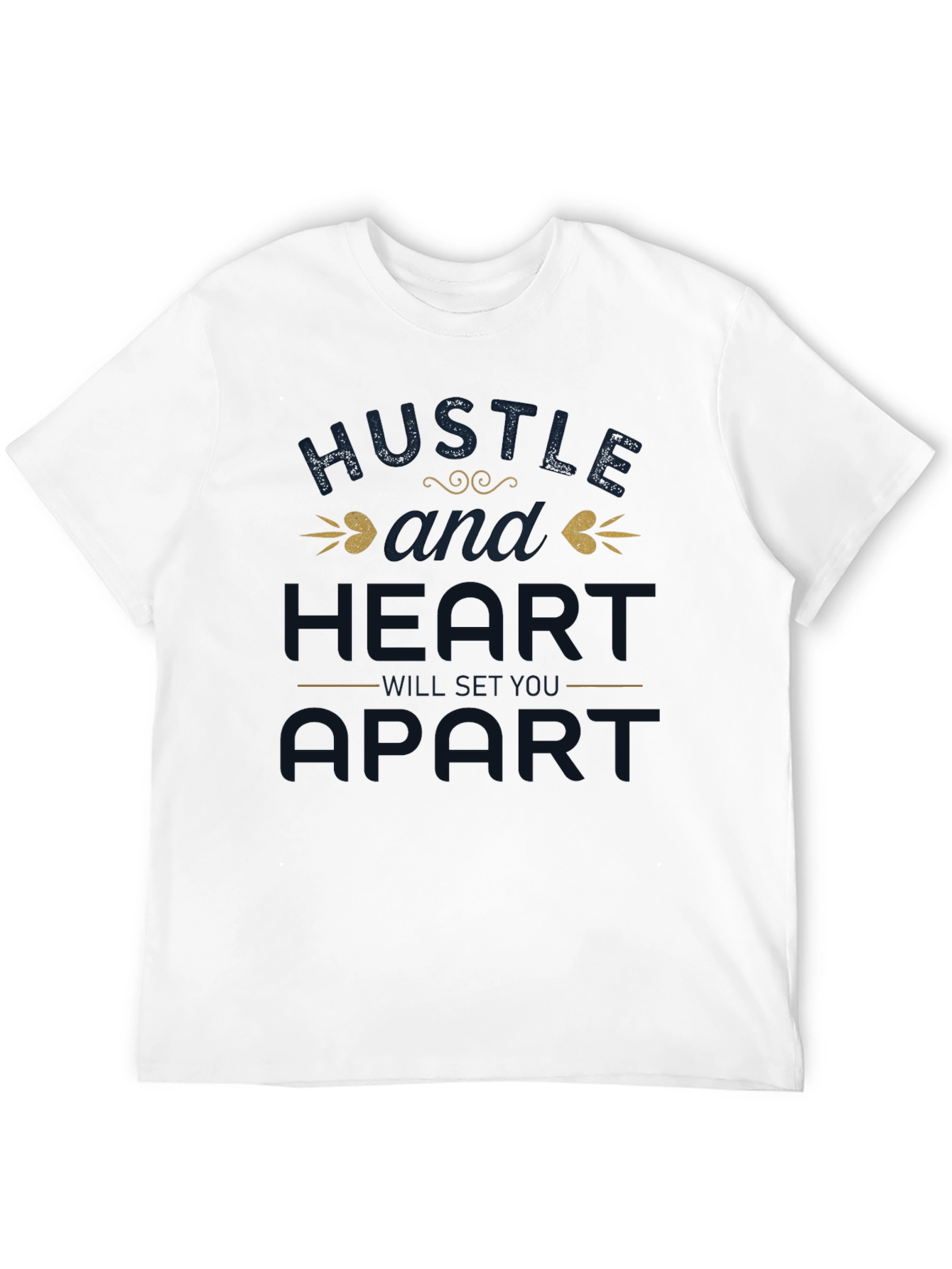 Hustle & Heart Graphic Tee - Motivational Shirt