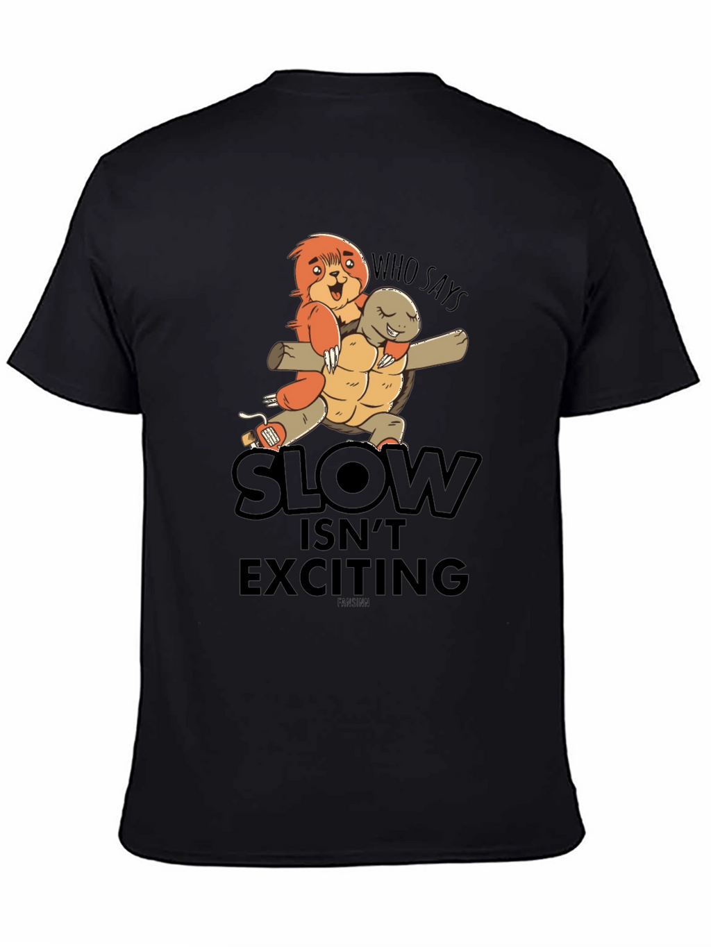 Funny Sloth & Turtle Graphic T-Shirt