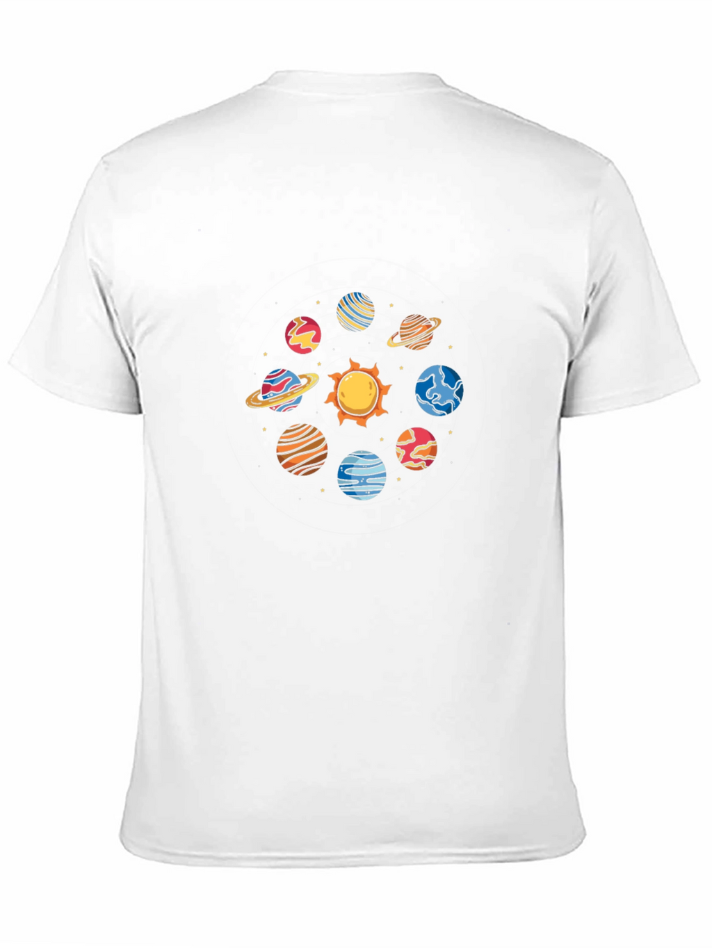 Solar System Planets Graphic T-Shirt