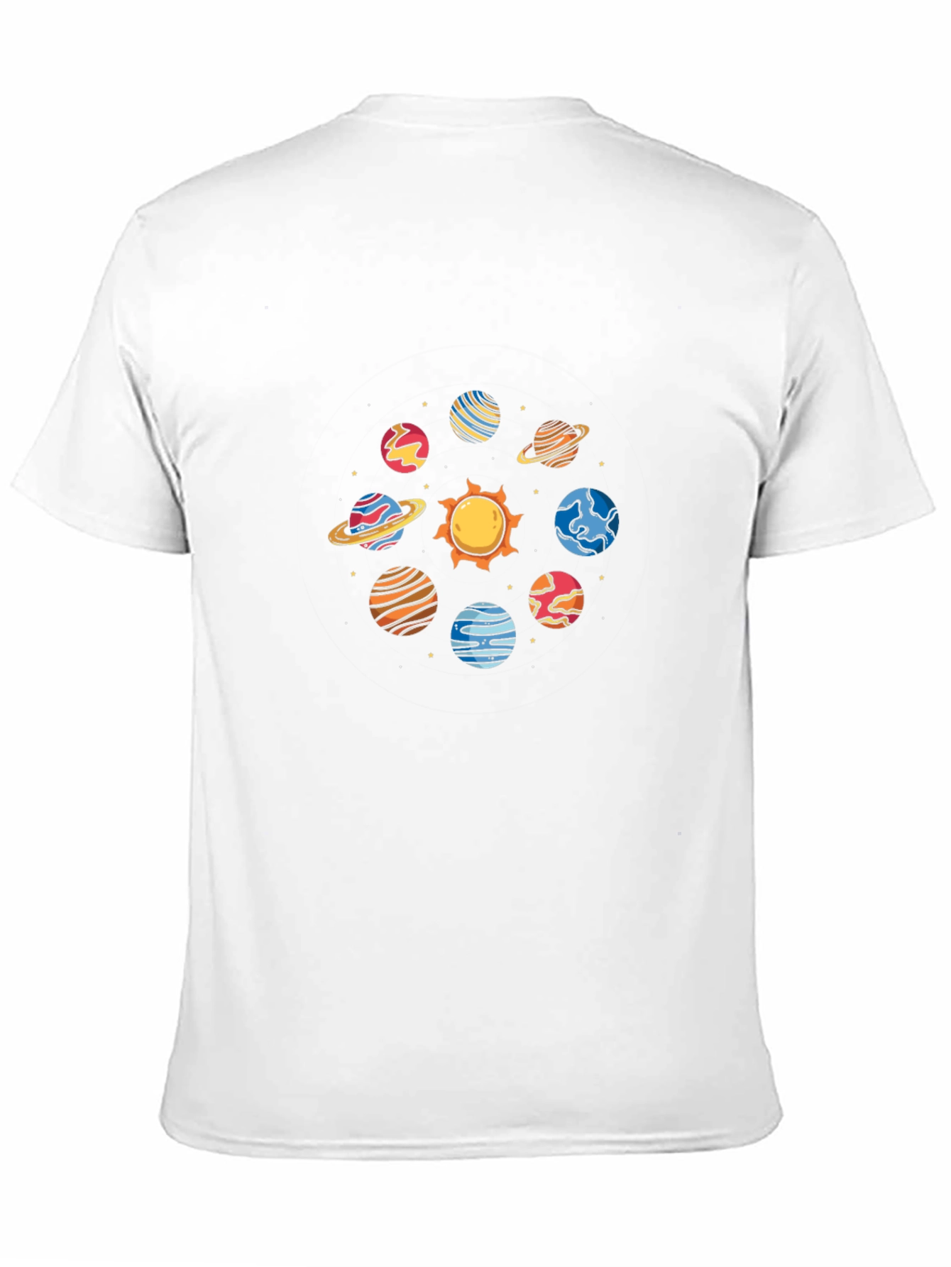 Solar System Planets Graphic T-Shirt