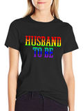Husband To Be LGBTQ Pride Graphic Tee