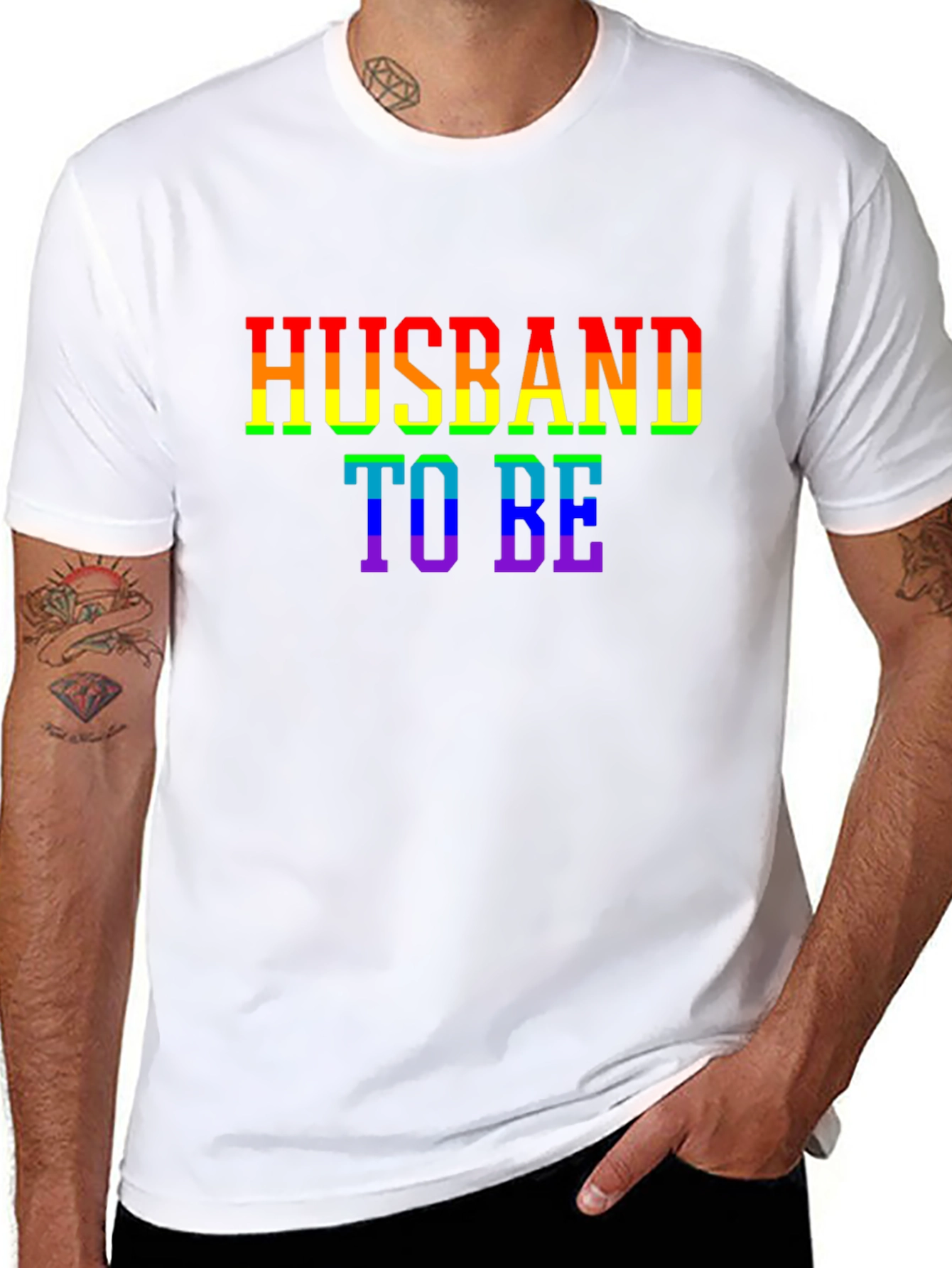Husband To Be LGBTQ Pride Graphic Tee