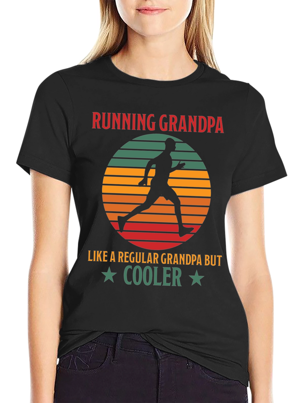 Running Grandpa T-Shirt - Cool Grandpa Gift