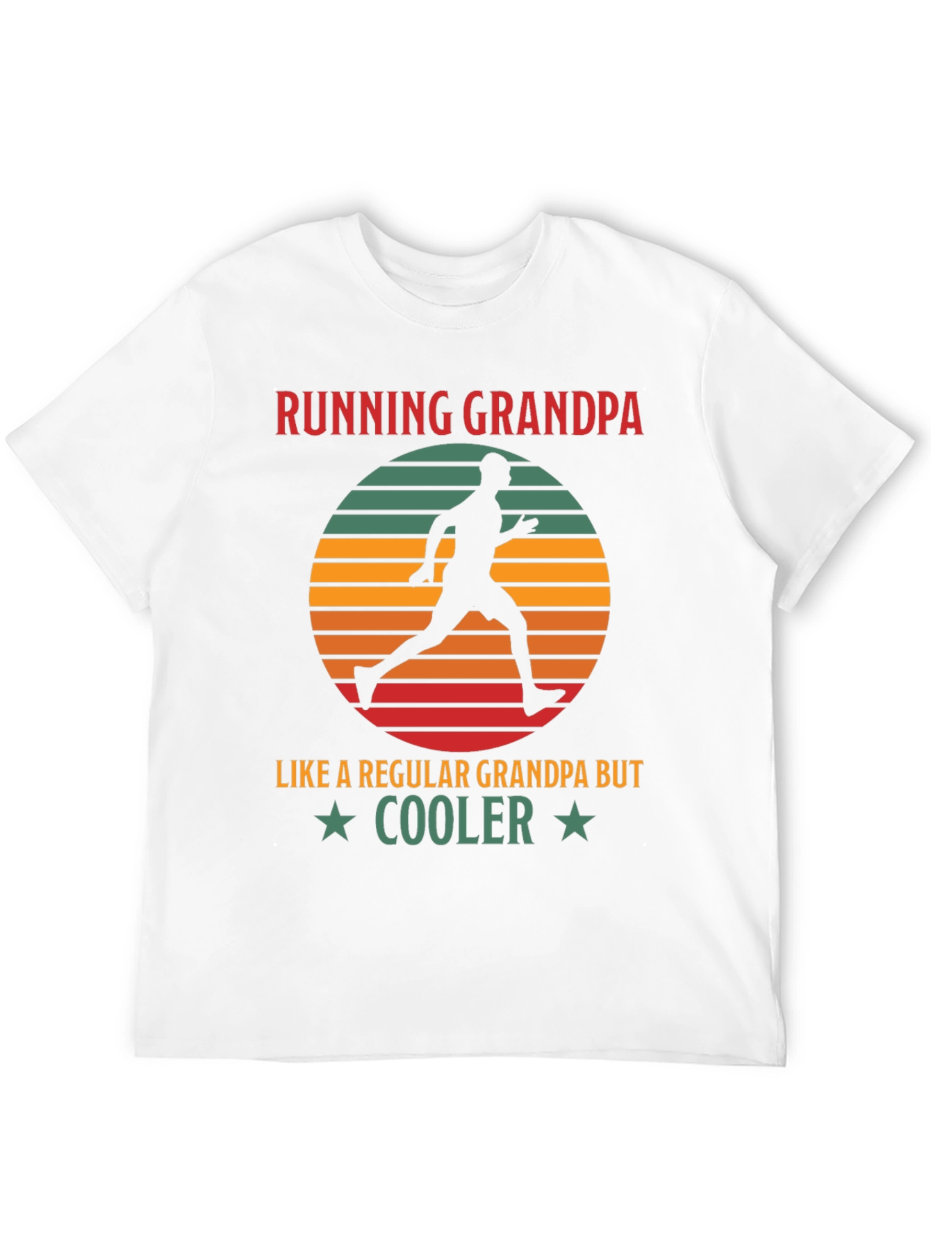 Running Grandpa T-Shirt - Cool Grandpa Gift