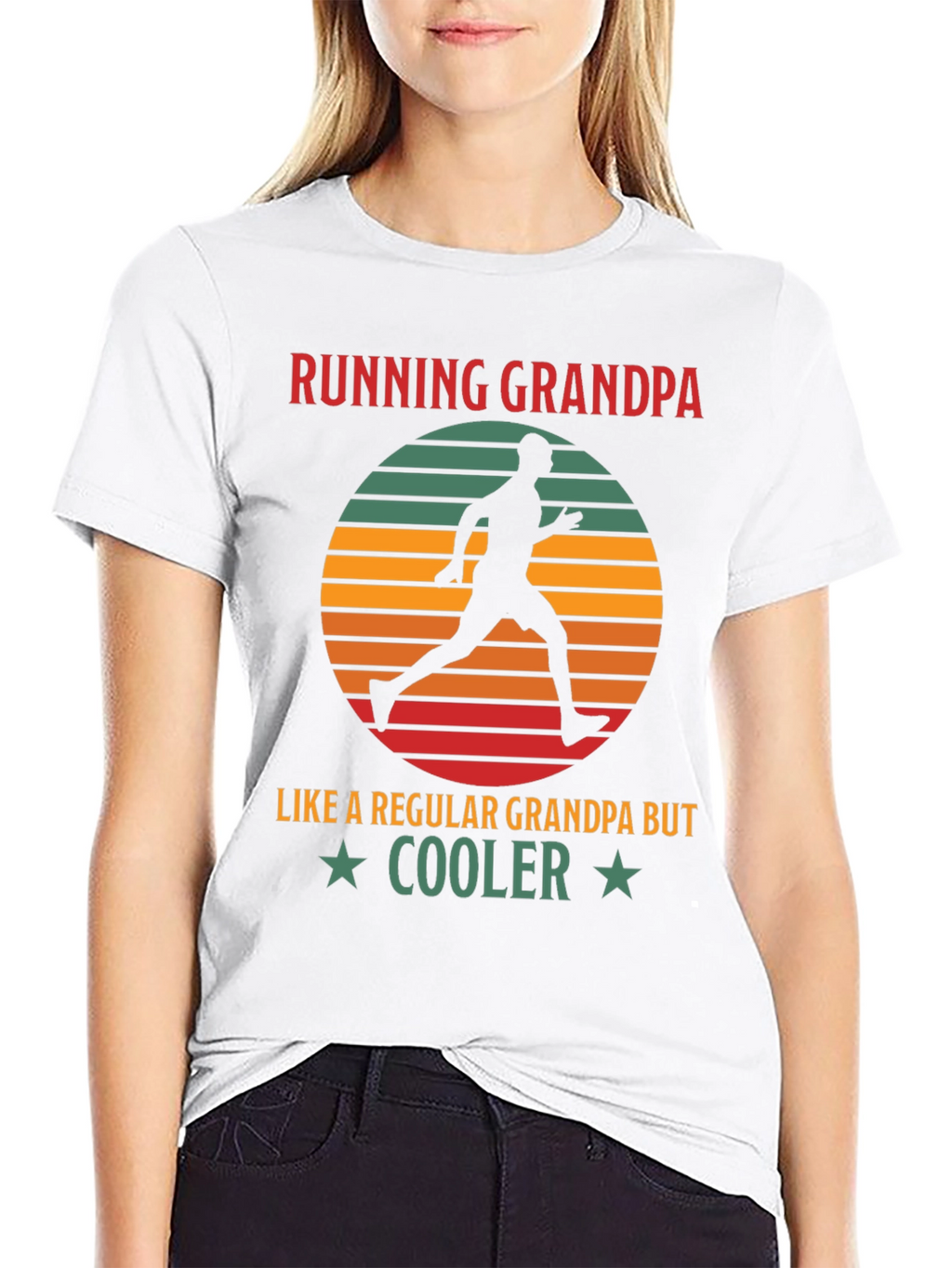 Running Grandpa T-Shirt - Cool Grandpa Gift