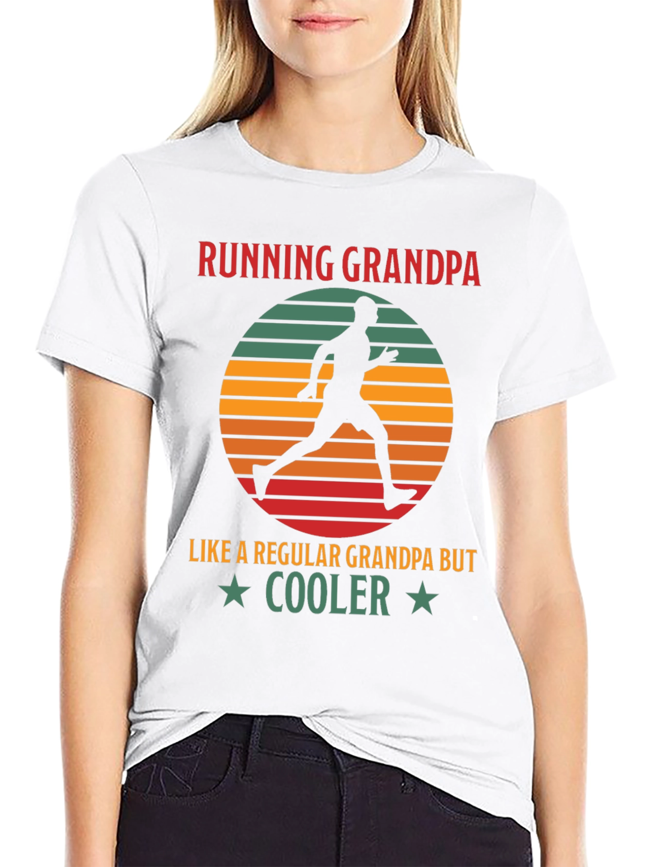 Running Grandpa T-Shirt - Cool Grandpa Gift