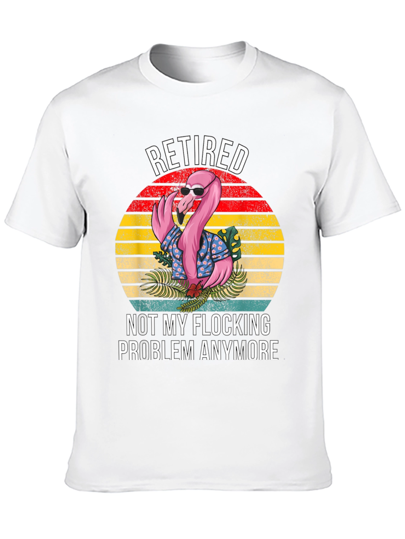Retired Flamingo Graphic T-Shirt