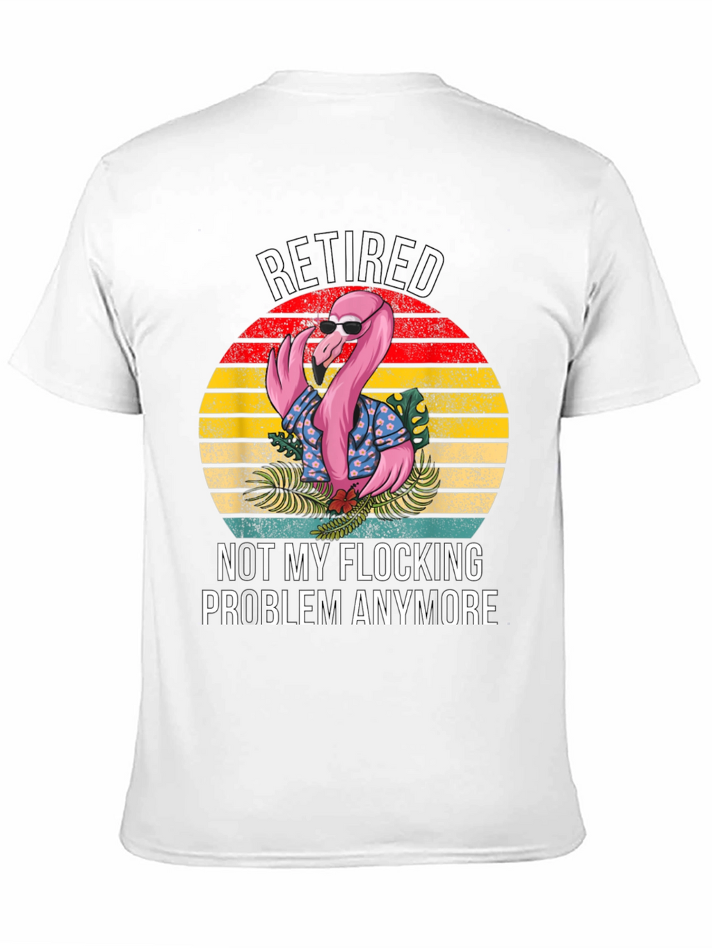 Retired Flamingo Graphic T-Shirt
