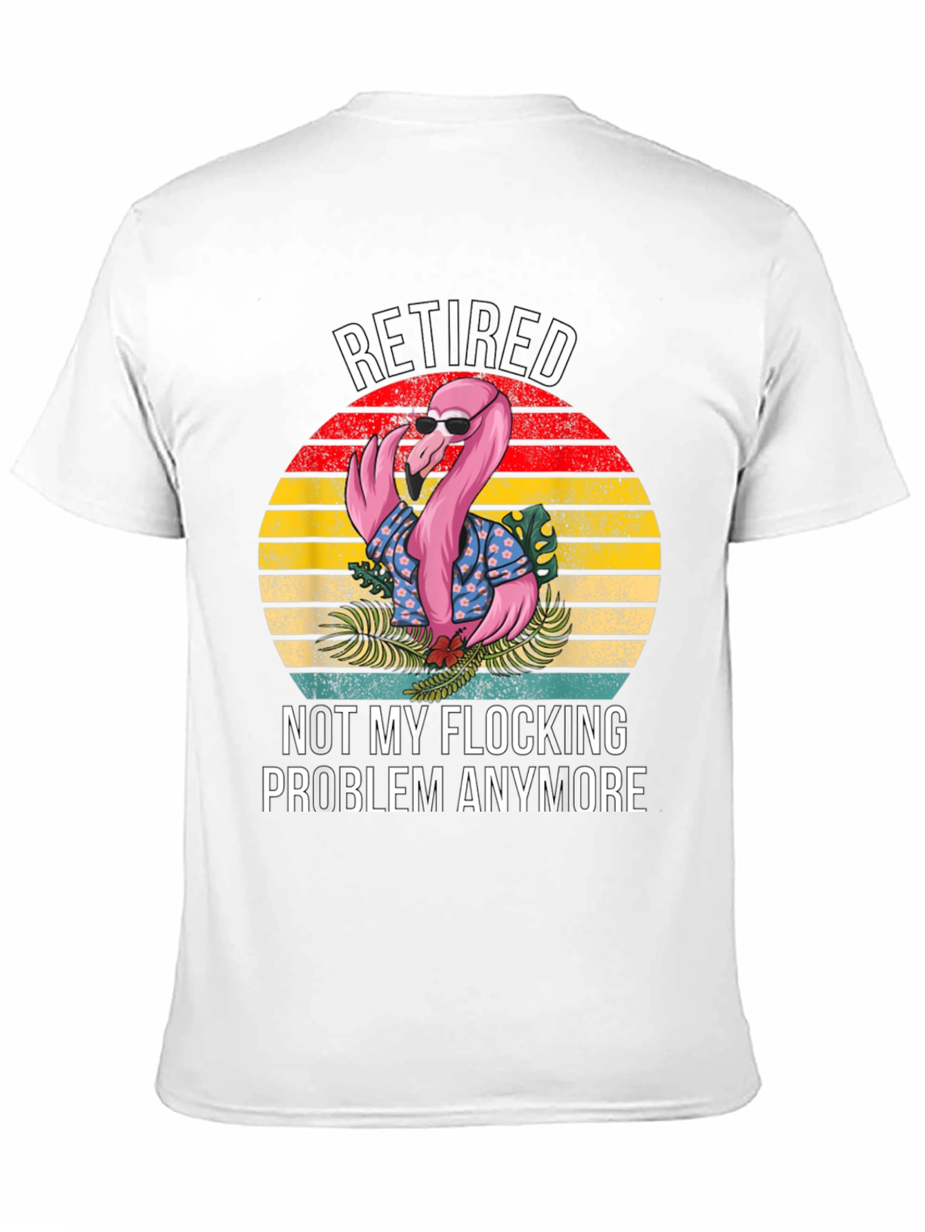 Retired Flamingo Graphic T-Shirt
