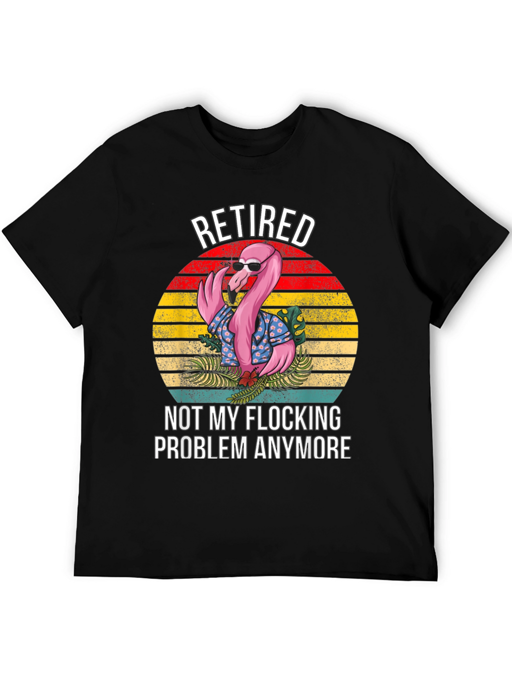 Retired Flamingo Graphic T-Shirt