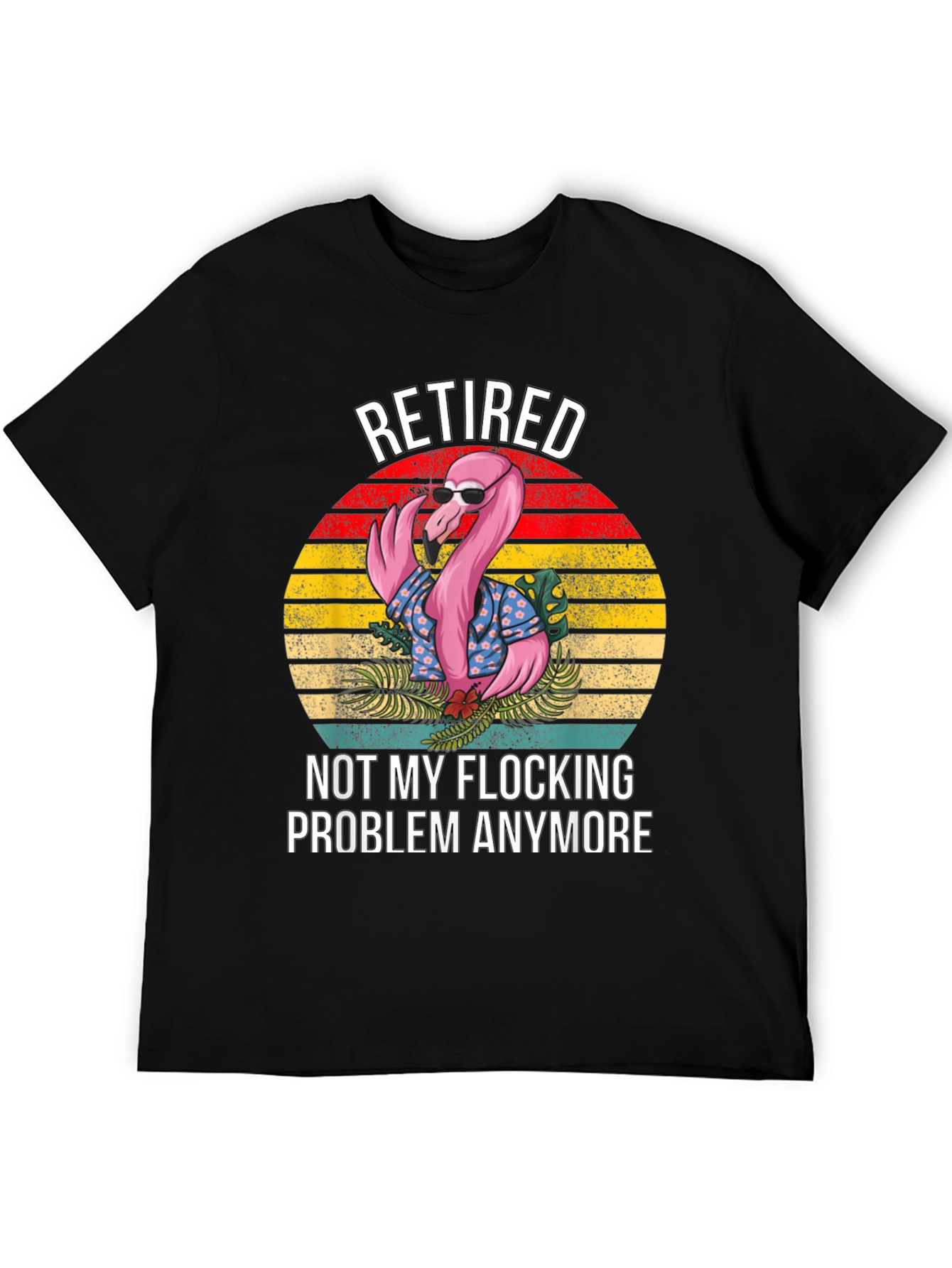 Retired Flamingo Graphic T-Shirt