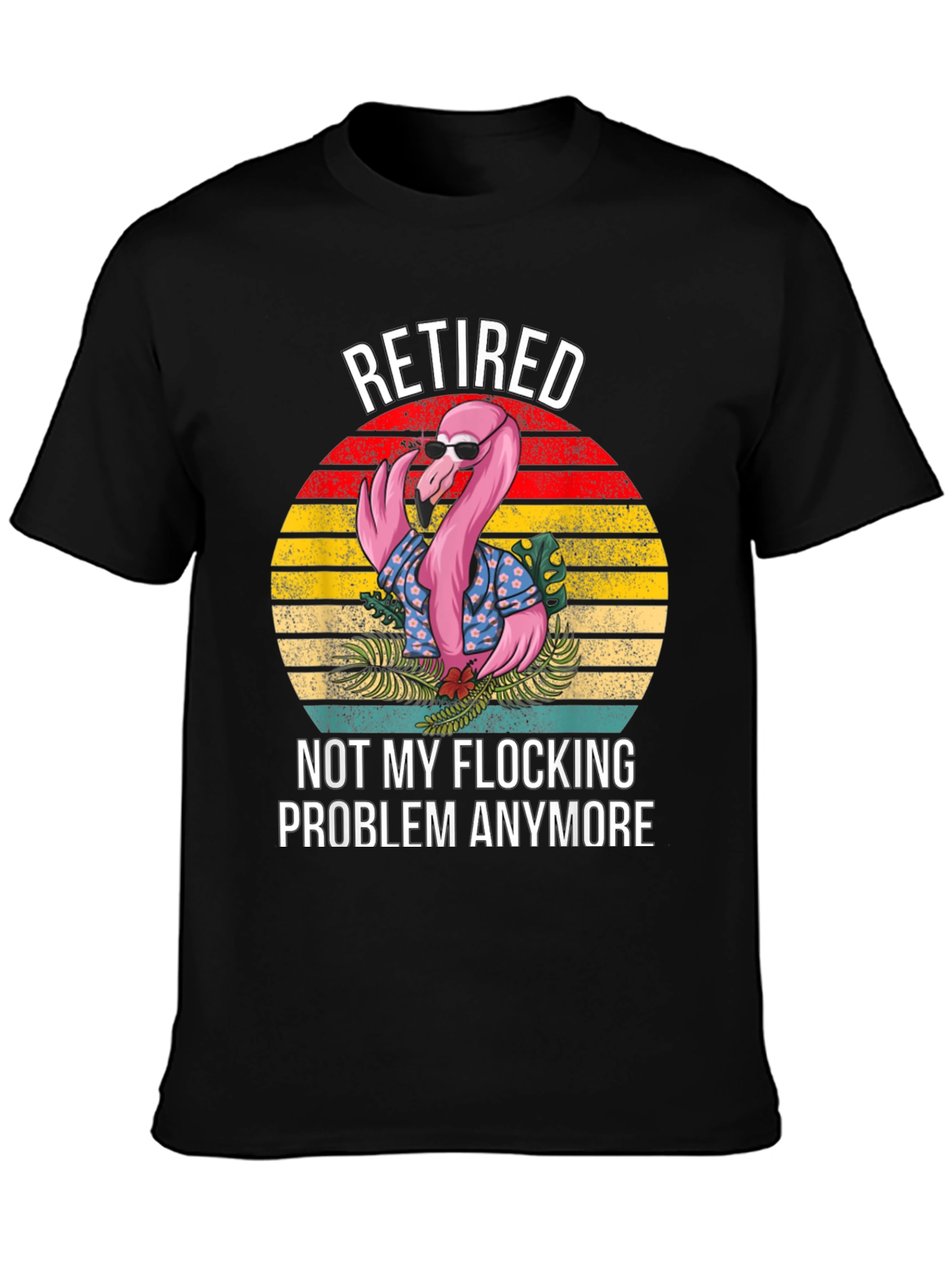 Retired Flamingo Graphic T-Shirt
