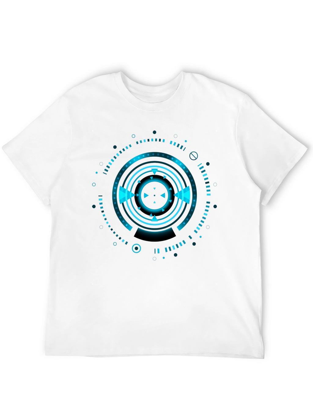 Cyberpunk Tech Graphic Black T-Shirt