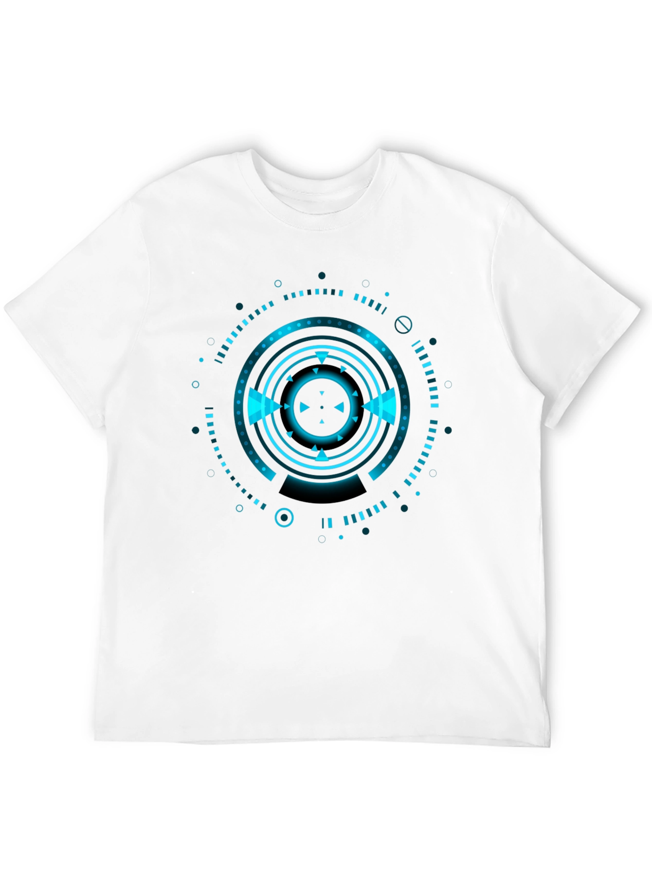 Cyberpunk Tech Graphic Black T-Shirt