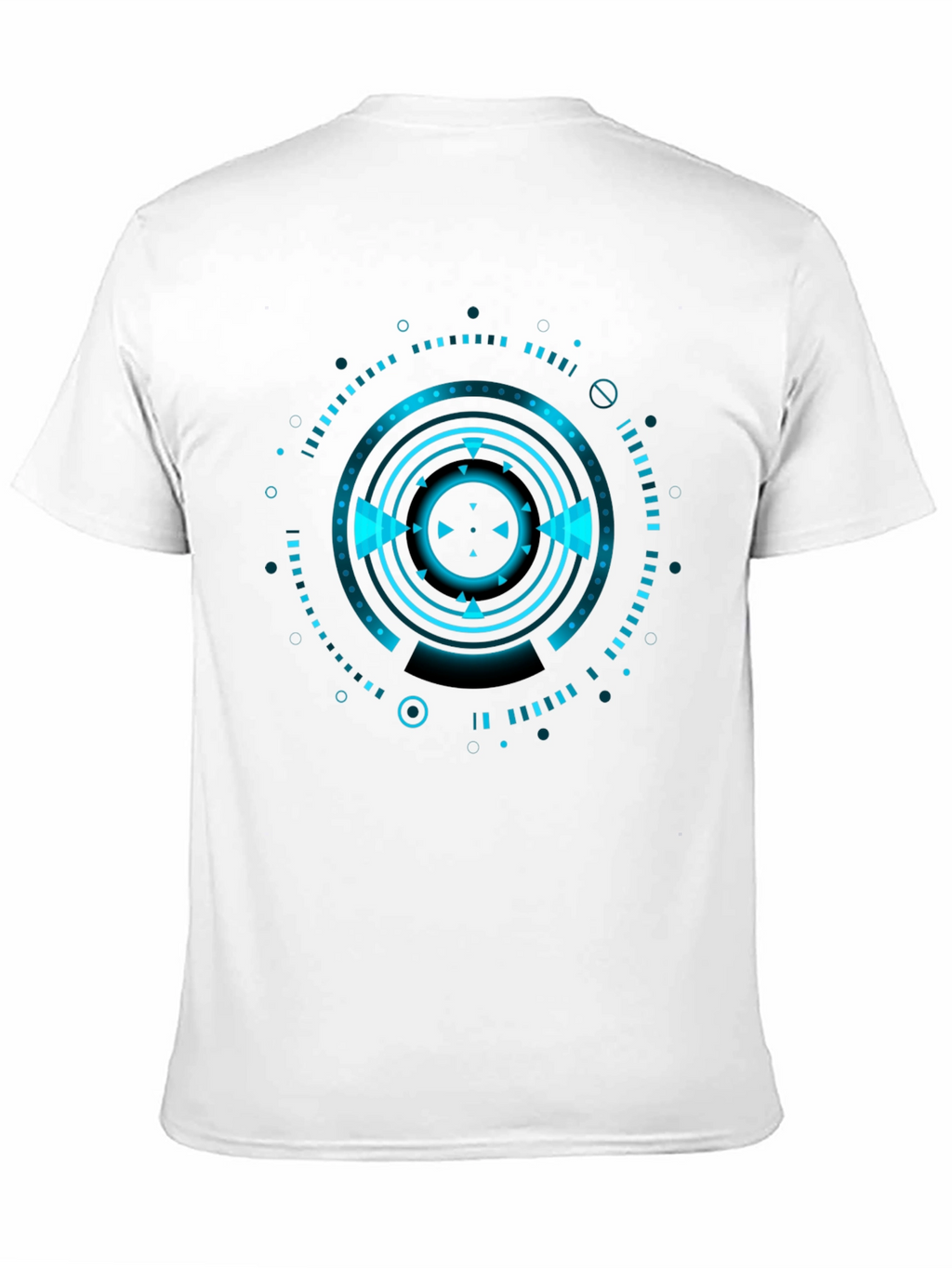 Cyberpunk Tech Graphic Black T-Shirt
