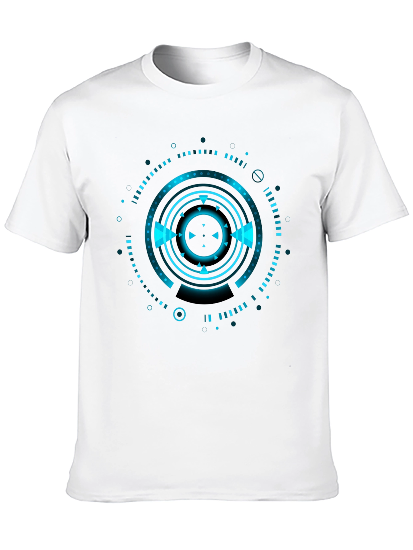 Cyberpunk Tech Graphic Black T-Shirt