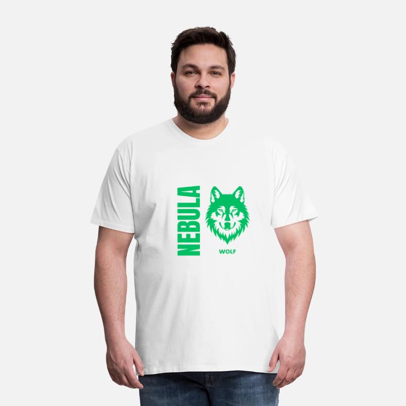 Nebula Wolf –Bold Minimalist Wolf Head Graphic Tee