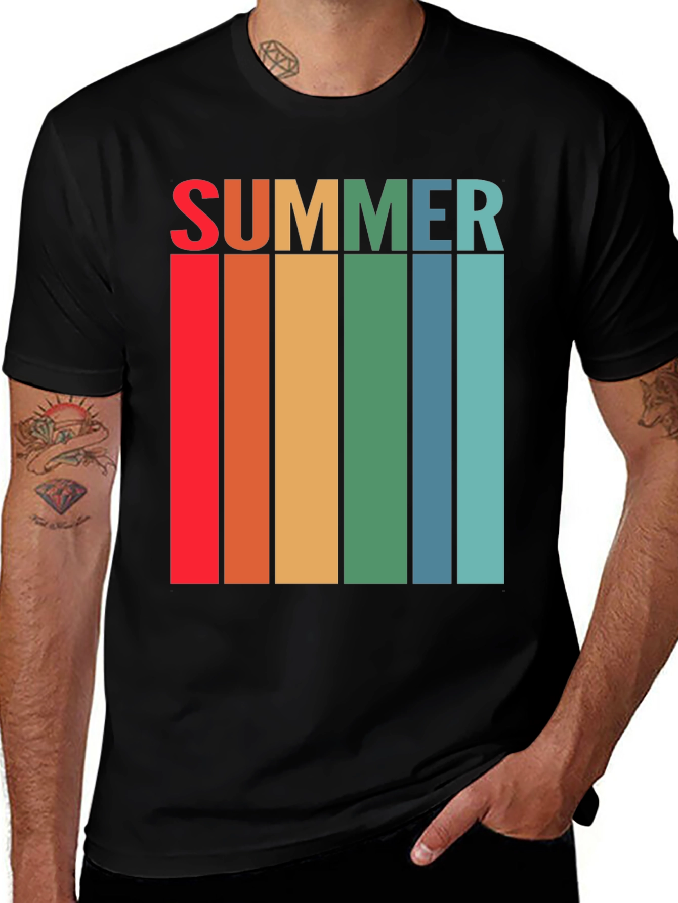 Retro Summer Striped T-Shirt - Vintage Style