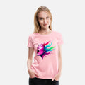 Neon Soundwave Face - Music Lovers T-shirt