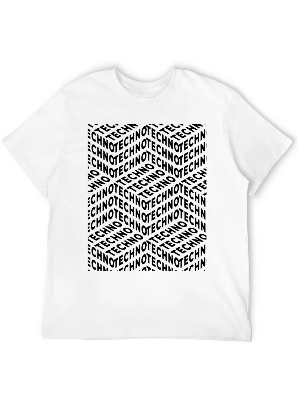 Techno Print T-Shirt - Bold & Unique Design