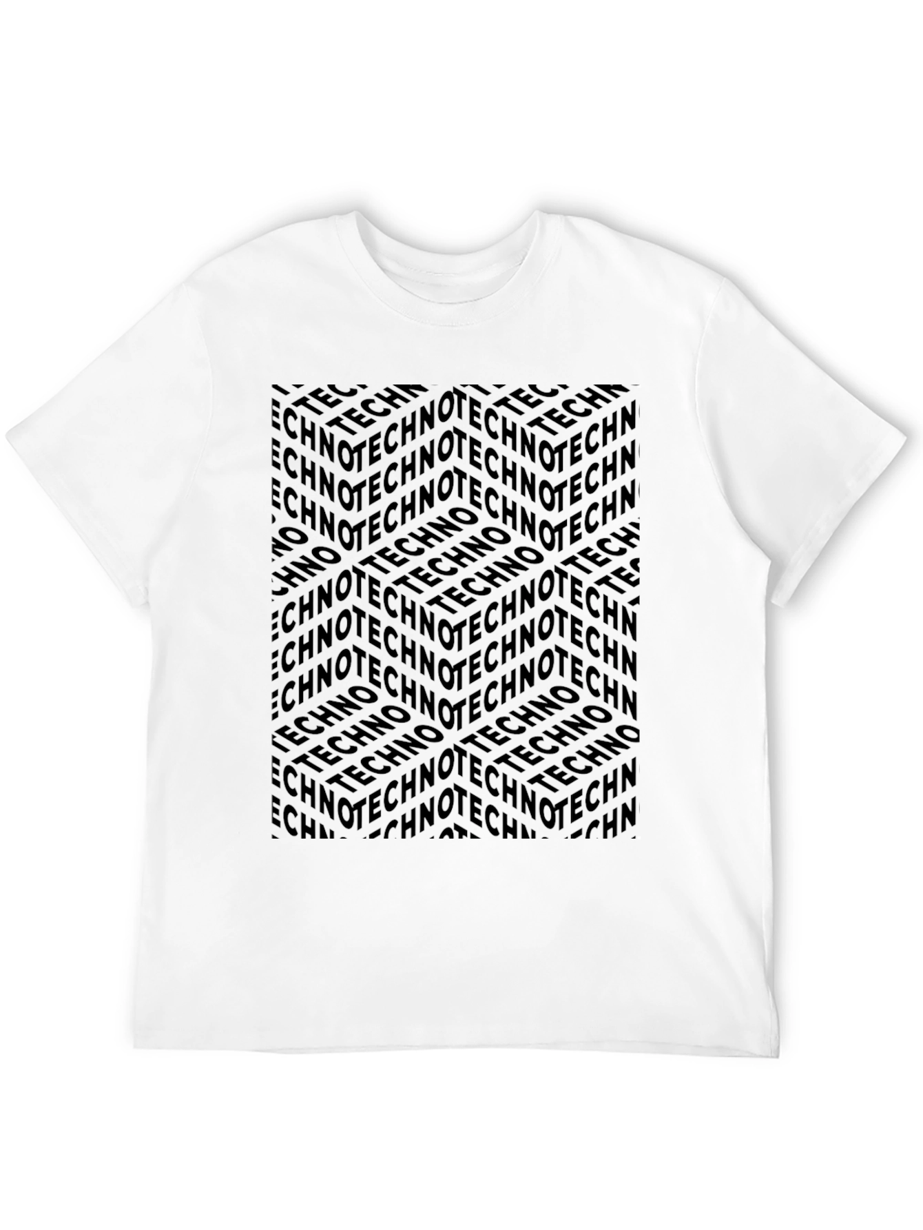 Techno Print T-Shirt - Bold & Unique Design