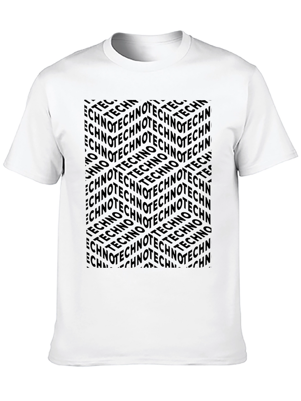 Techno Print T-Shirt - Bold & Unique Design