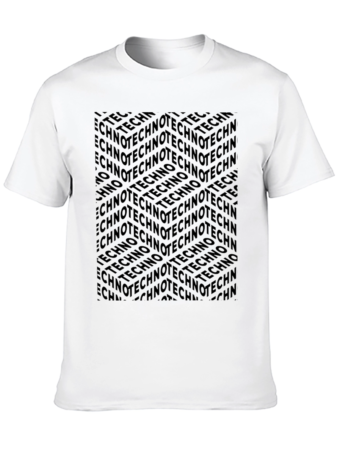 Techno Print T-Shirt - Bold & Unique Design