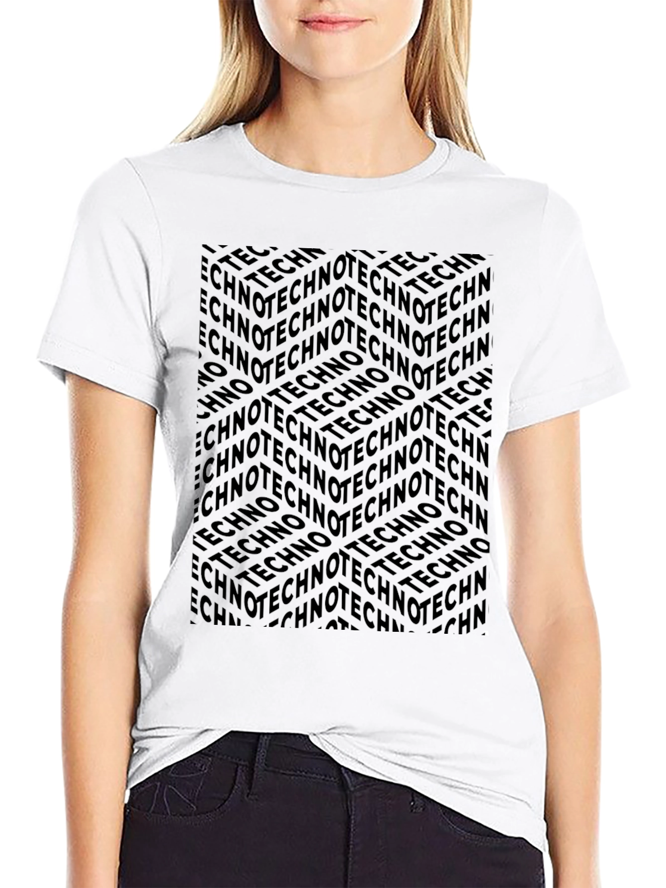 Techno Print T-Shirt - Bold & Unique Design