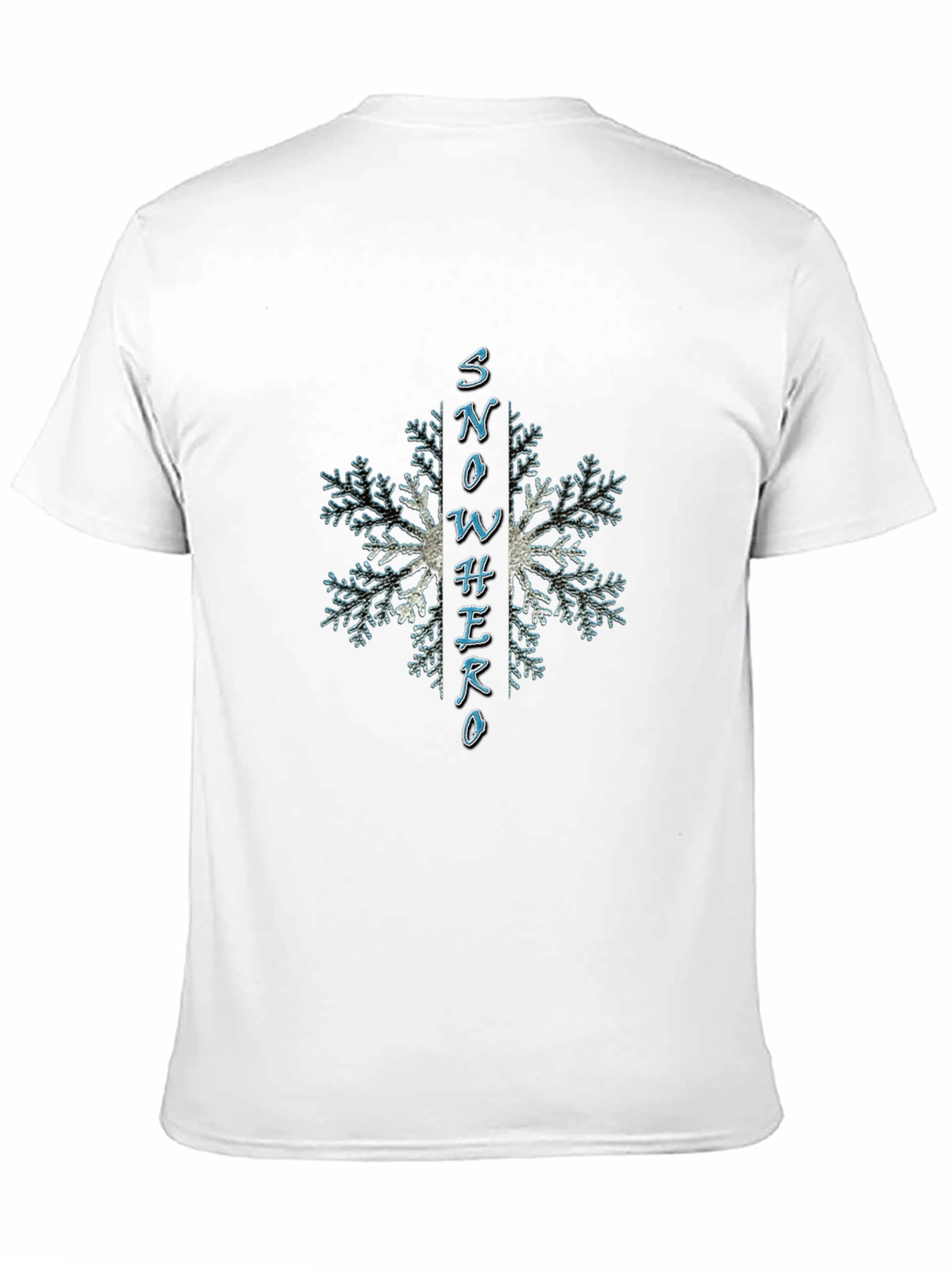 Snow Hero Graphic T-Shirt - Winter Snowflake Design