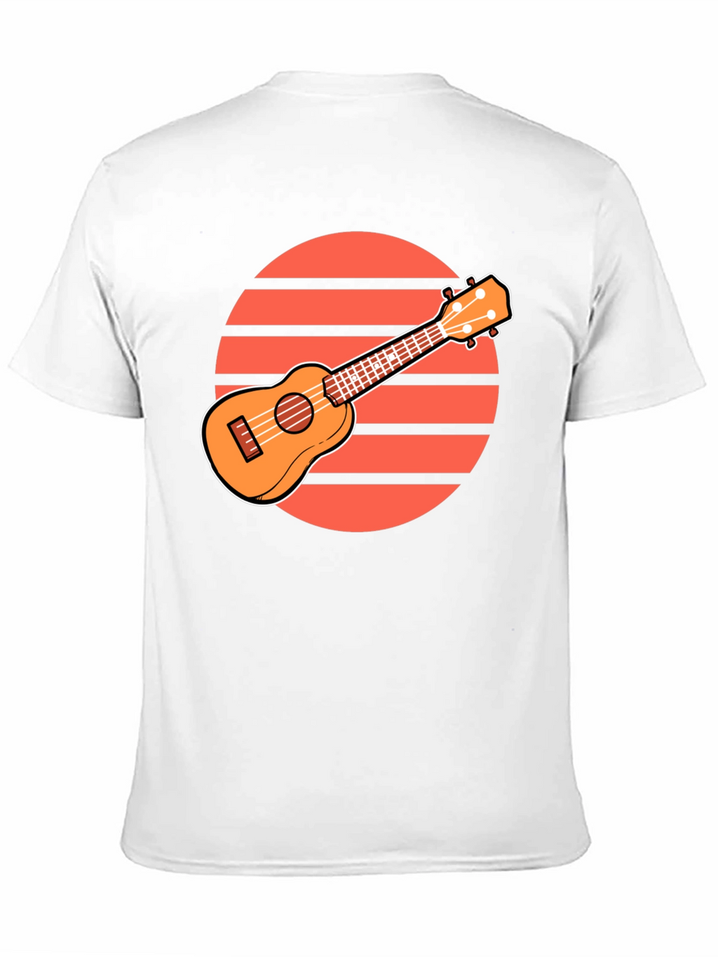Ukulele Sunset Graphic Tee - Retro Style