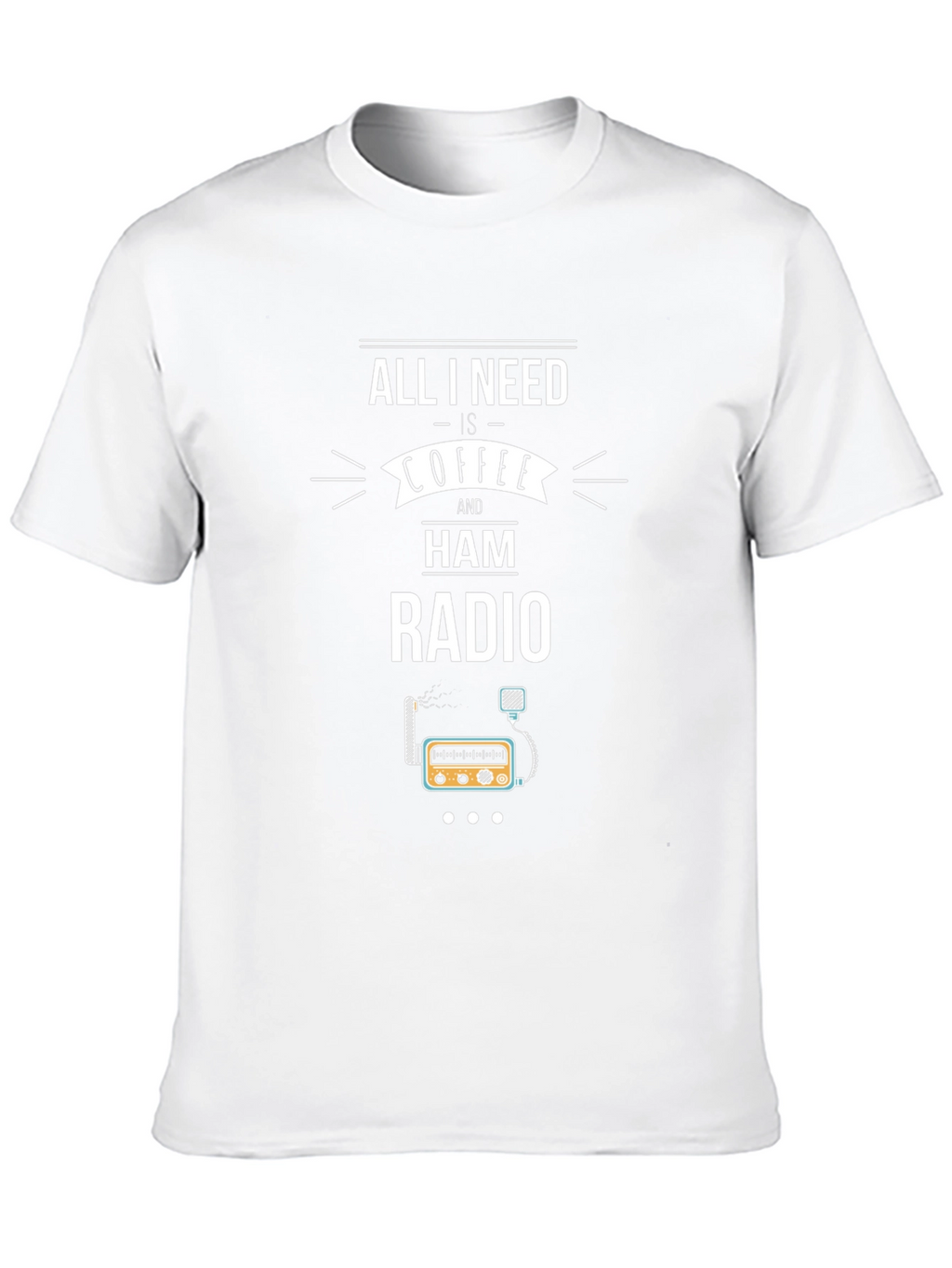 Coffee and Ham Radio Graphic T-Shirt