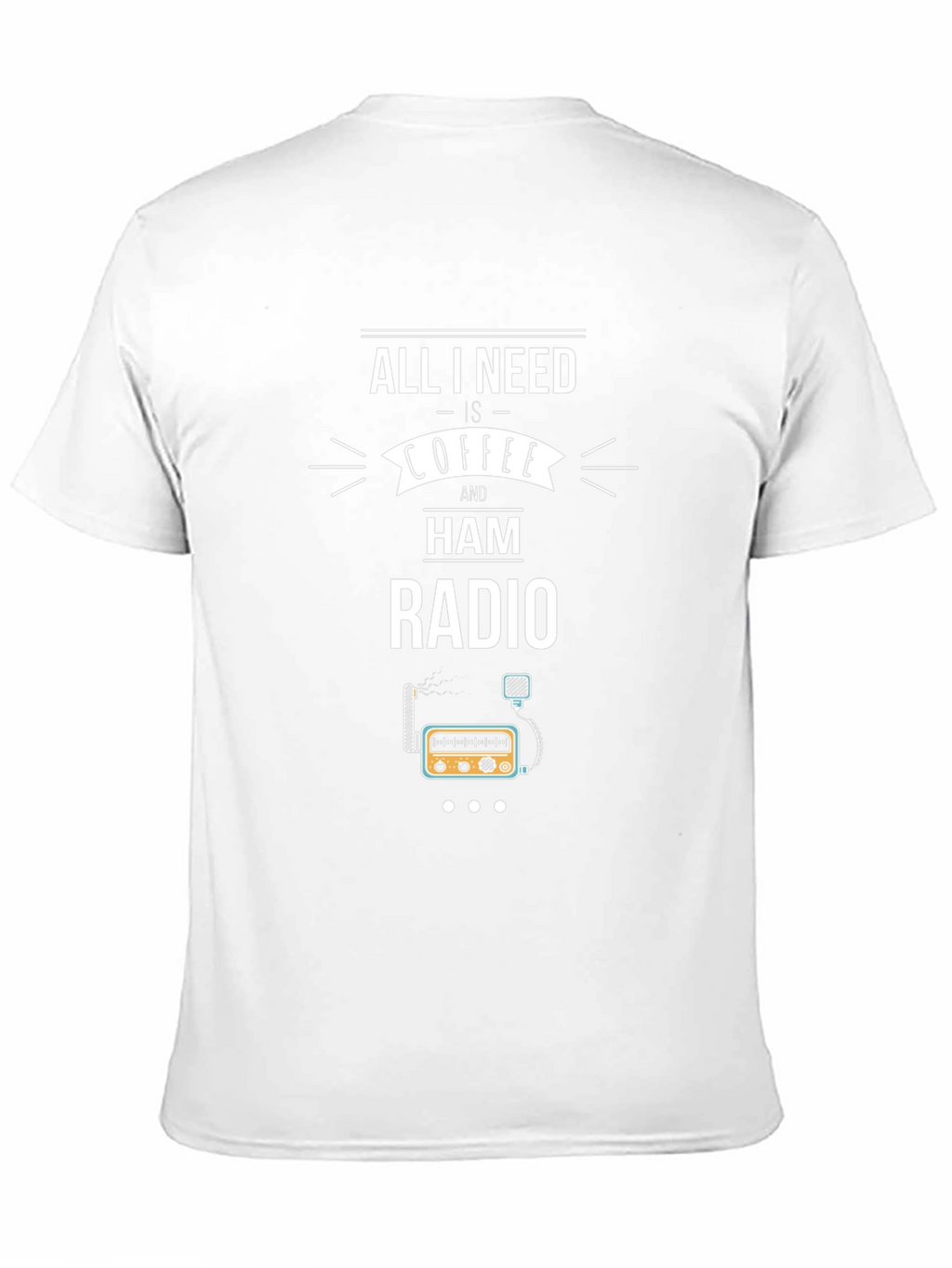 Coffee and Ham Radio Graphic T-Shirt