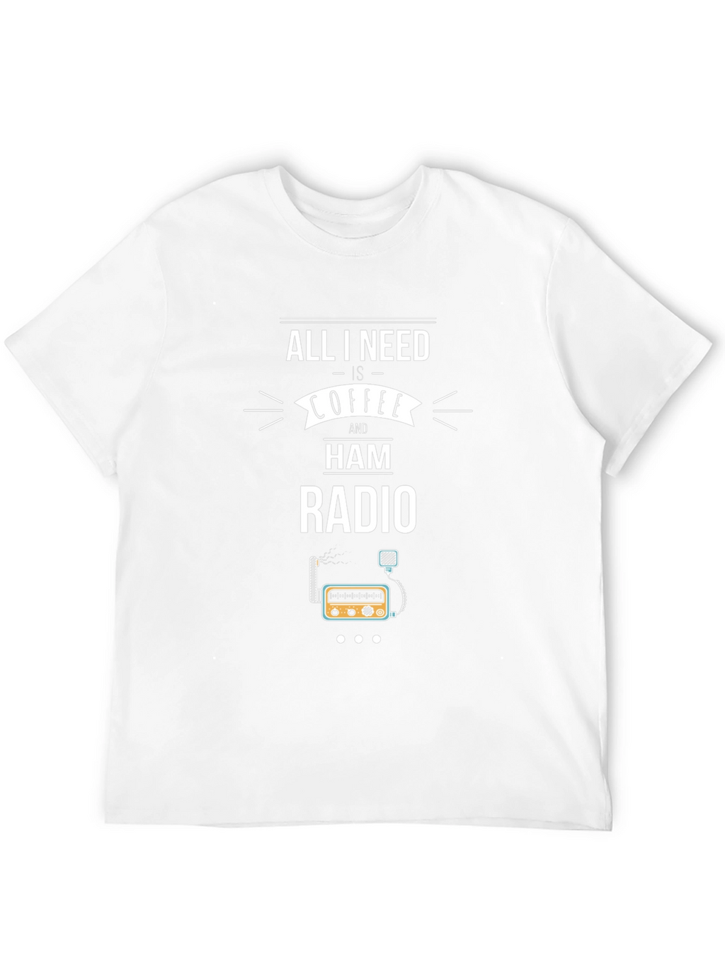 Coffee and Ham Radio Graphic T-Shirt