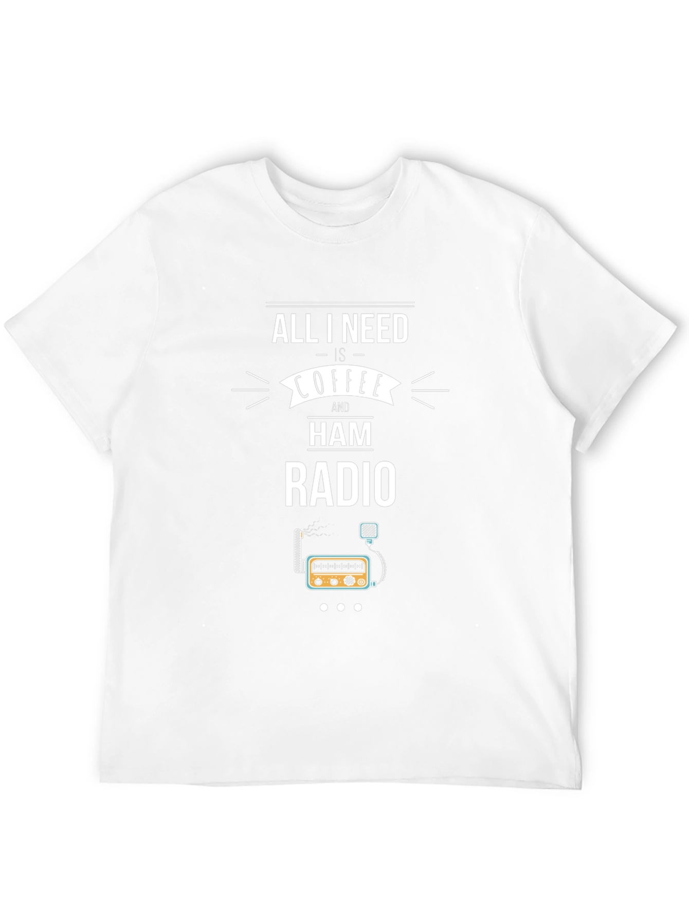 Coffee and Ham Radio Graphic T-Shirt