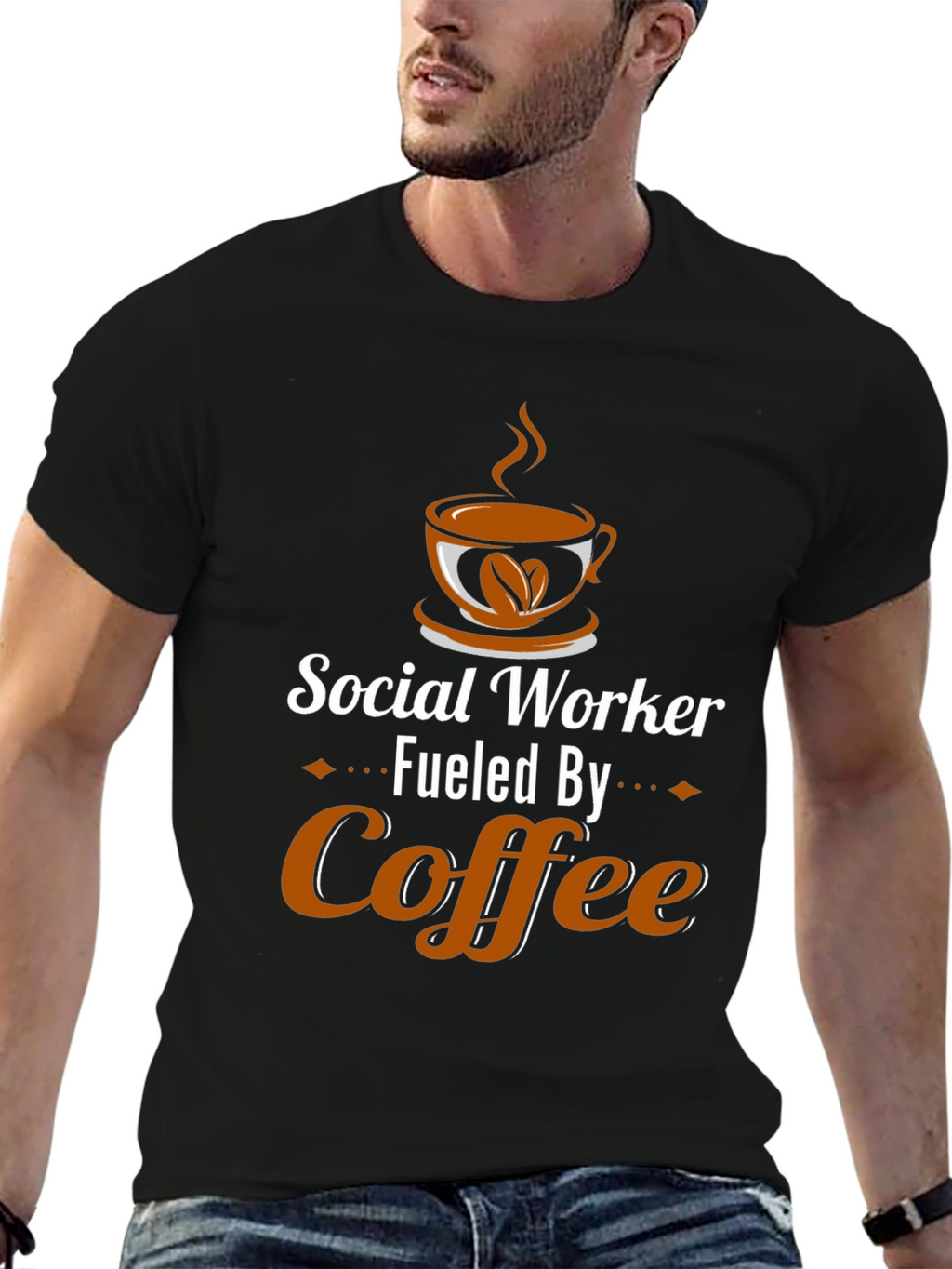 Social Worker Fuel Coffee Graphic Tee