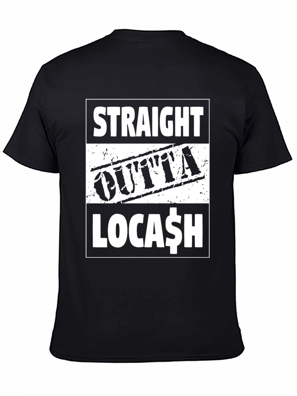 Straight Outta Locash Black Graphic Tee